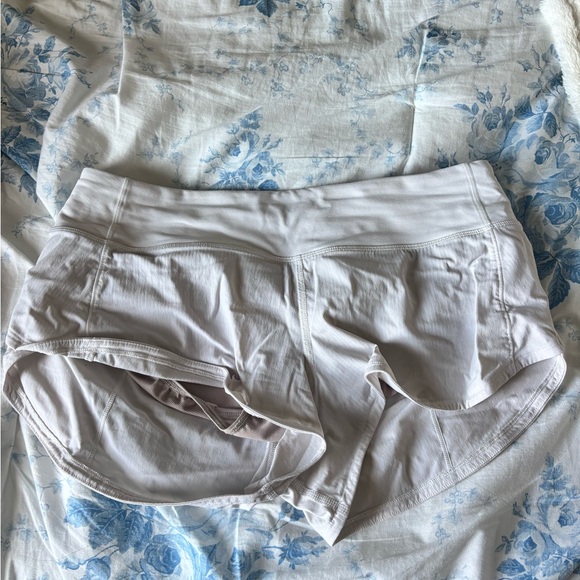 Lululemon White Athletic Shorts - Picture 1 of 3